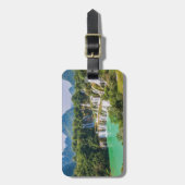 Benutzerdefinierter Text Wasserfälle Gepäckanhänge Gepäckanhänger (Vorderseite vertikal)