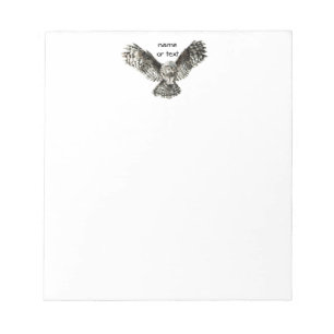 Benutzerdefinierter Text, Wasserfarben, Vögel, Nat Notizblock