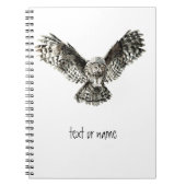 Benutzerdefinierter Text, Wasserfarben, Vögel, Nat Notizblock (Vorderseite)