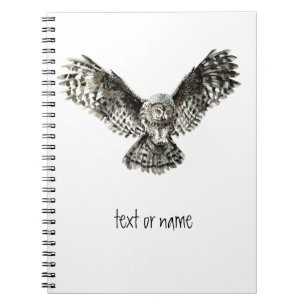 Benutzerdefinierter Text, Wasserfarben, Vögel, Nat Notizblock