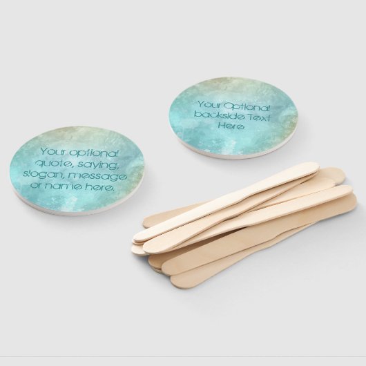 Benutzerdefinierter Text: Watercolor Splash-Handve Fächer (Non-assembled)