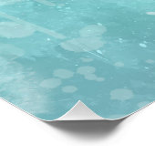 Benutzerdefinierter Text Watercolor Splash Poster (Ecke)