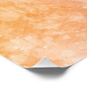 Benutzerdefinierter Text Watercolor Splash Poster (Ecke)