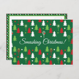 Benutzerdefinierter Text 💚 🤍 Weihnachten Postkarte