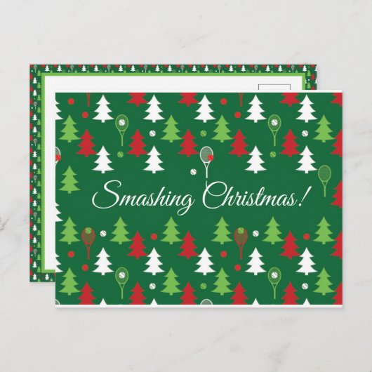 Benutzerdefinierter Text 💚 🤍 Weihnachten Postkarte (Vorne/Hinten)