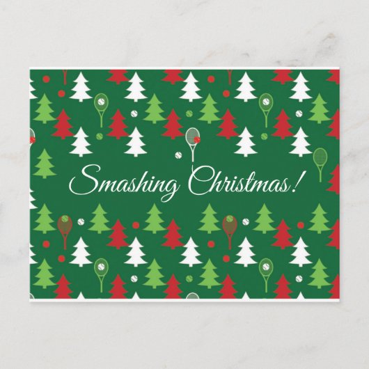 Benutzerdefinierter Text 💚 🤍 Weihnachten Postkarte (Vorderseite)