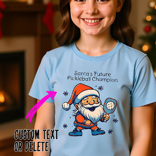 Benutzerdefinierter Text Weihnachtsmanns Picklebal T-Shirt
