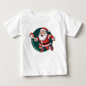 Benutzerdefinierter Text 🎅 Weihnachtspicklebel Baby T-shirt (Vorderseite)
