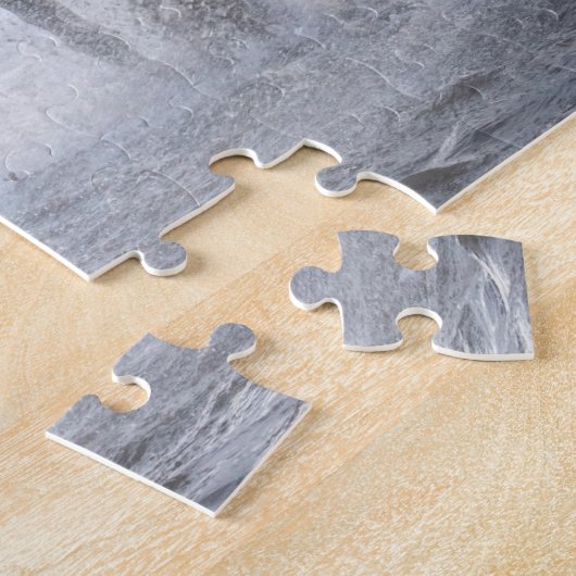 Benutzerdefinierter Text Weiße Pferde Puzzle (Seite)