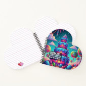 Benutzerdefinierter Text Whimsical Candy Castle To Notizblock (Innenseite)