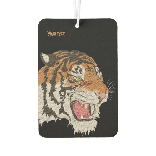 Benutzerdefinierter Text Wilder-Aquarellbilder Sch Autolufterfrischer (Rückseite)