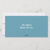 Benutzerdefinierter Text Wintermoose Feiertagskarte (Rückseite)