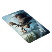 Benutzerdefinierter Text Wintermoose Magnet (Rechte Seite)