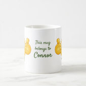 Benutzerdefinierter Text wirft Emoji mit Hut und S Kaffeetasse (Mittel)