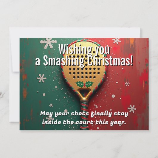 🎾🎄Benutzerdefinierter Text, Wünsche außerhalb de Feiertagskarte (Vorderseite)