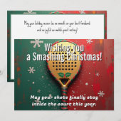 🎾🎄Benutzerdefinierter Text, Wünsche außerhalb de Feiertagskarte (Vorne/Hinten)