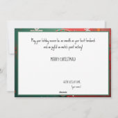 🎾🎄Benutzerdefinierter Text, Wünsche außerhalb de Feiertagskarte (Rückseite)