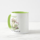 Benutzerdefinierter Text-Zielkern-Frosch in Strohh Tasse (Vorderseite Links)