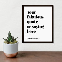Benutzerdefinierter Text, Zitat, Song Lyric Poster