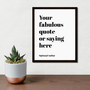 Benutzerdefinierter Text, Zitat, Song Lyric Poster