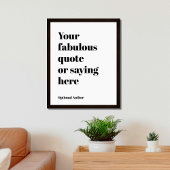 Benutzerdefinierter Text, Zitat, Song Lyric Poster