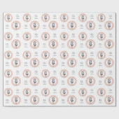Benutzerdefinierter Text - Zodiac-Zeichen Geschenkpapier (Flach)