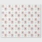 Benutzerdefinierter Text Zodiac-Zeichenkorn Geschenkpapier (Flach)