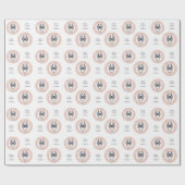 Benutzerdefinierter Text - Zodiac-Zeichenkrebs Geschenkpapier (Flach)