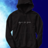Benutzerdefinierter Text Zugegeben Modernes Skript Hoodie