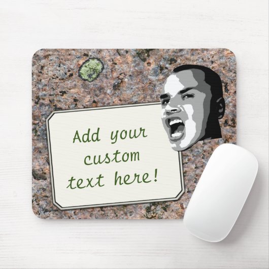 Benutzerdefinierter Textanruf auf neutraler Gestei Mousepad (Mit Mouse)