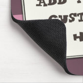 Benutzerdefinierter Textausdruck auf einer beliebi Mousepad (Ecke)