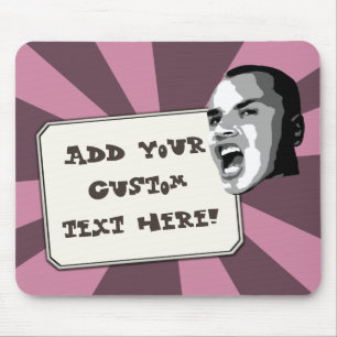 Benutzerdefinierter Textausdruck auf einer beliebi Mousepad