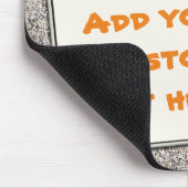 Benutzerdefinierter Textausdruck auf Sandstrand Mousepad (Ecke)