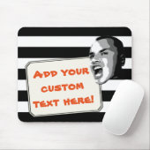 Benutzerdefinierter Textausdruck auf schwarzen Str Mousepad (Mit Mouse)