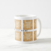 Benutzerdefinierter Textbecher mit 10 Fotos Kaffeetasse (VorderseiteRechts)