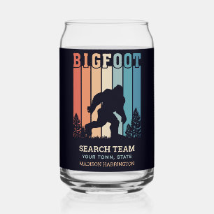 Benutzerdefinierter Textbigfoot Dosenglas