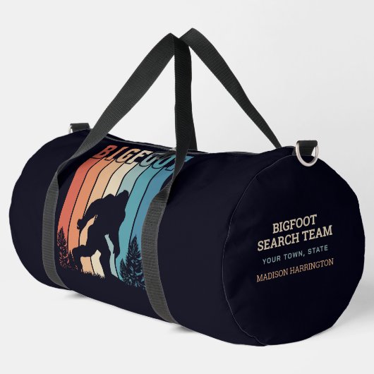 Benutzerdefinierter Textbigfoot Duffle Bag (Linke Ecke)