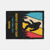 Benutzerdefinierter Textbigfoot Fleecedecke (Vorderseite (Horizontal))