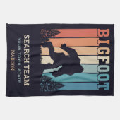 Benutzerdefinierter Textbigfoot Geschirrtuch (Horizontal)