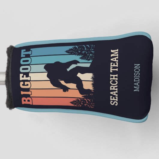 Benutzerdefinierter Textbigfoot Golf Headcover (Vorderseite)