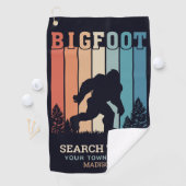 Benutzerdefinierter Textbigfoot Golfhandtuch (Insitu)