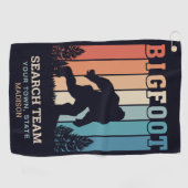 Benutzerdefinierter Textbigfoot Golfhandtuch (Horizontal)