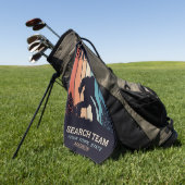 Benutzerdefinierter Textbigfoot Golfhandtuch (Gras)