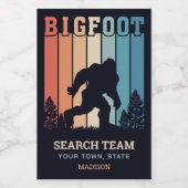 Benutzerdefinierter Textbigfoot Lebensmitteletikett (Einzelnes Label)