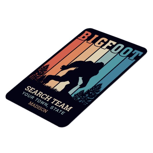 Benutzerdefinierter Textbigfoot Magnet (Linke Seite)