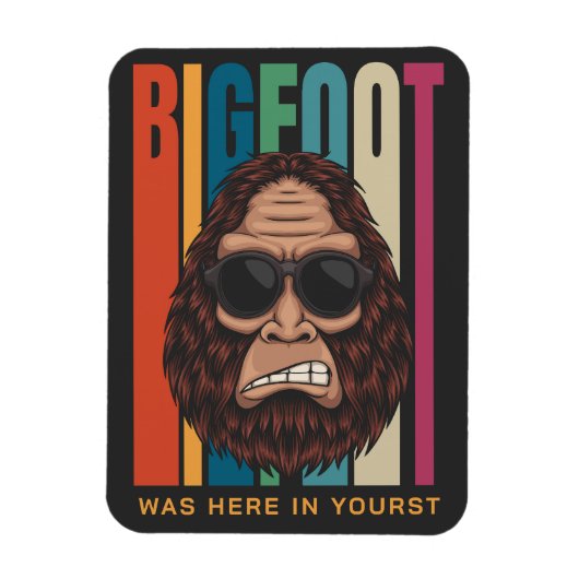 Benutzerdefinierter Textbigfoot Magnet (Vertikal)