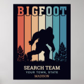 Benutzerdefinierter Textbigfoot Poster (Vorne)