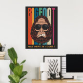 Benutzerdefinierter Textbigfoot Poster (Heimbüro)