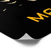 Benutzerdefinierter Textbigfoot Poster (Ecke)