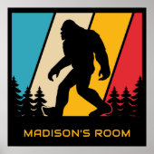 Benutzerdefinierter Textbigfoot Poster (Vorne)